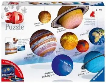 3D puzzle Planetárna sústava 522 Ravensburger - Ravensburger
