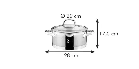 Tescoma kastról PRESIDENT s cediacou pokrievkou ø 20 cm, 3.0 l
