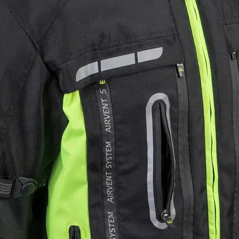 Moto bunda W-TEC Gelnair Farba čierno-zelená, Veľkosť 3XL