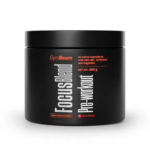 GymBeam Focus Blend Pre-workout modrá malina