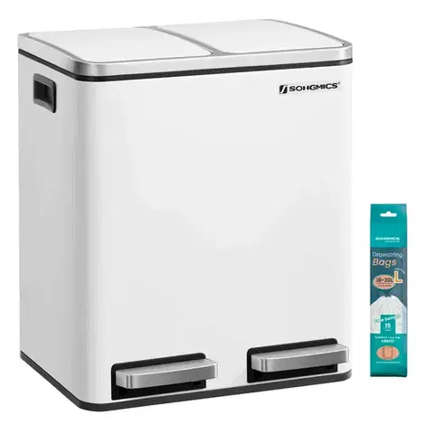 Odpadkový kôš na triedený odpad Kôš 30 l biely