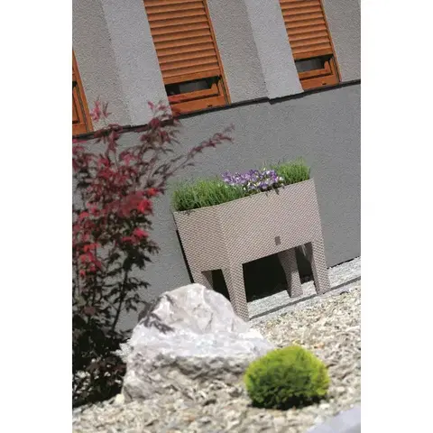 Prosperplast Truhlík RATO CASE HIGH hnědý 60x25x46cm