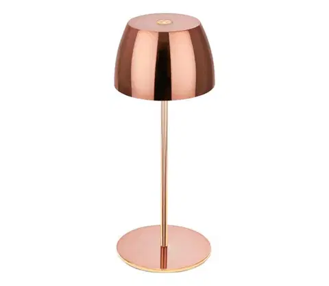 Briloner - LED stmievateľná nabíjateľná dotyková vonkajšia stolná lampa MINI LED/2,5W/5V IP44 1800 mAh medená 4002707460046