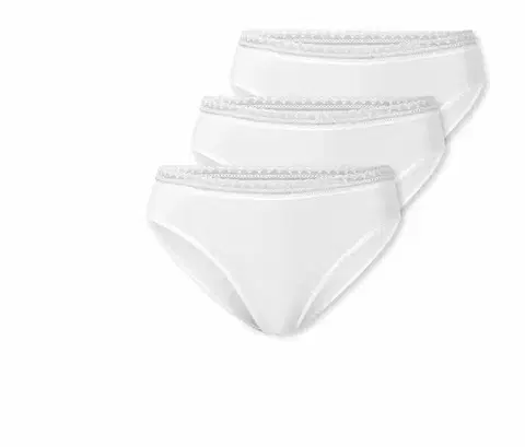 Nohavičky SCHIESSER Rio-Slip, 3 ks, biele