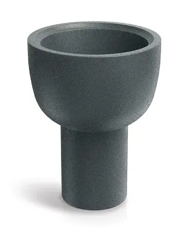 Plastový kvetináč MOLTAS VESSEL 40 cm granitovo sivý