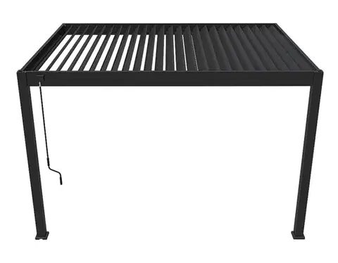 Záhradná hliníková pergola do steny 4x3 m (antracit)
