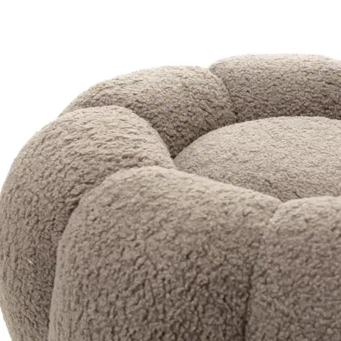 Čalúnený taburet Perugia bouclé cappuccino