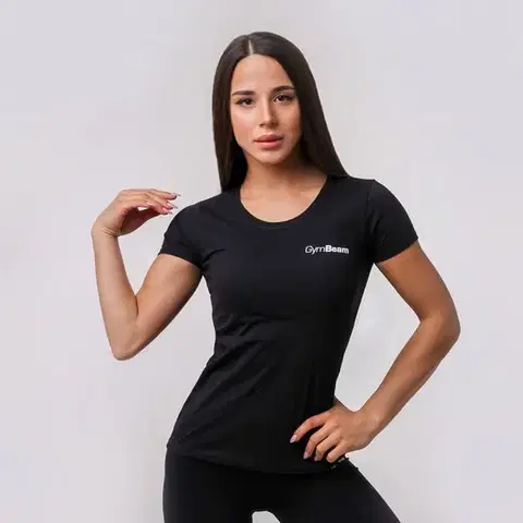 GymBeam Dámske tričko Basic Black  L