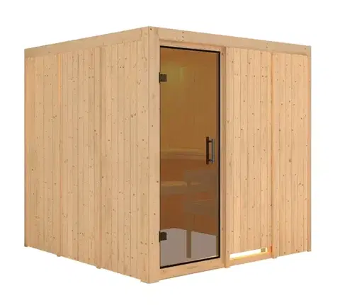 Interiérová fínska sauna 196 x 196 cm Dekorhome