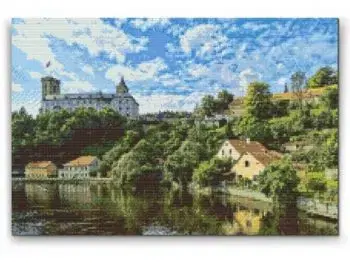 Diamantovanie podľa čísiel Hrad Ružomberok 2 (40x60cm)