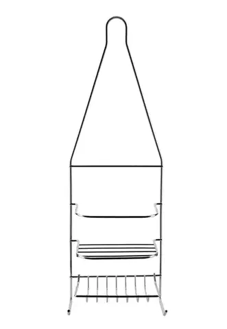 Kúpeľňová polička CARL SILVER 15x46 cm strieborná