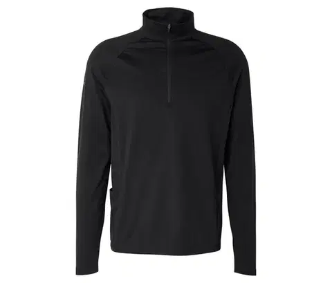 Športové termotričko »Half Zip«, čierne