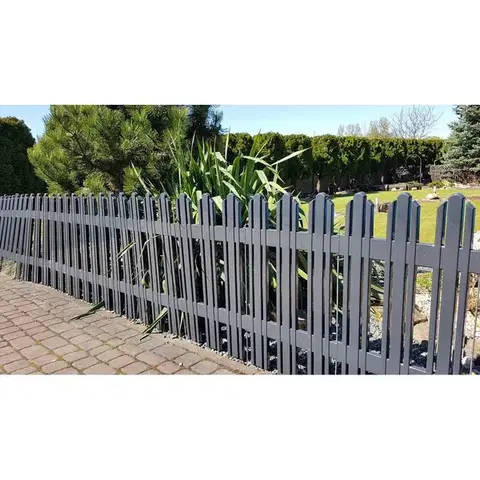 Záhradný plôtik Mega antracit, 4,7 m