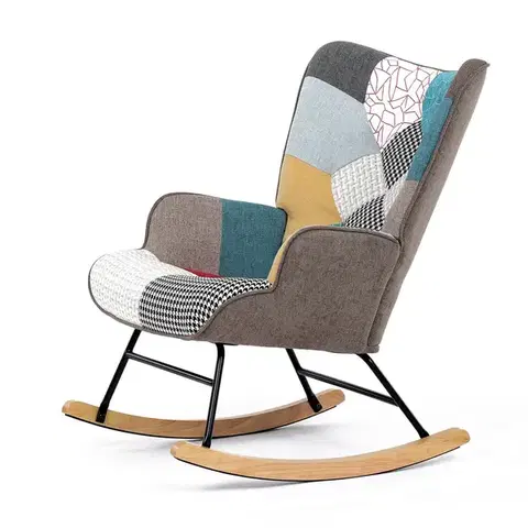 Hojdacie kreslo PW2, patchwork