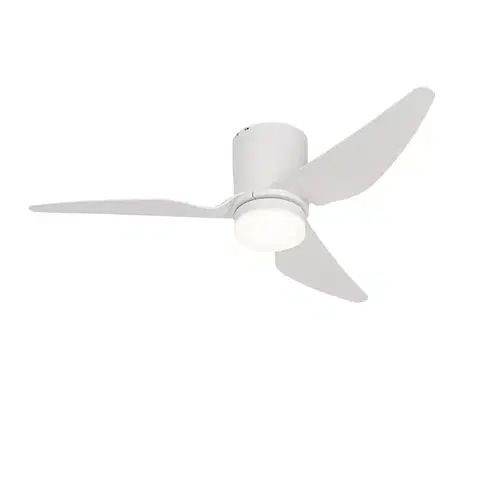 Stropný ventilátor biely 123 cm vrátane LED stmievateľný s diaľkovým ovládaním - Patty