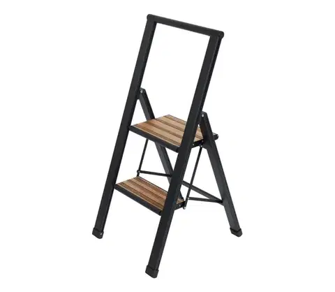 WENKO 50482100 - Schodíky ALU-DESIGN 44x101 cm čierne 50482100