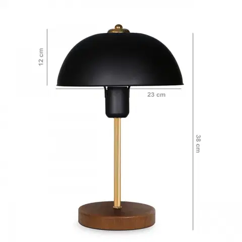 Stolná lampa Moralia čierna