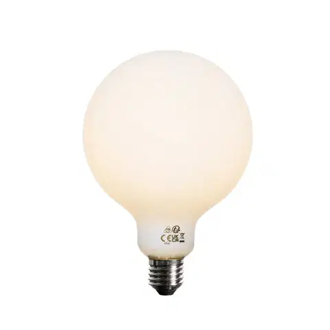 Sada 5 ks E27 3-stupňová stmievateľná LED žiarovka opálová G125 4W 450lm 2700K