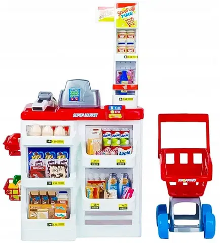 Predajňa pre deti s pokladňou, váhou a skenerom SUPER SHOP