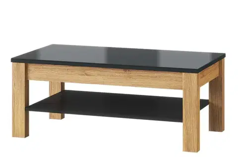 Konferenčný stolík Kama II 41 110 cm dub Camargue/čierny