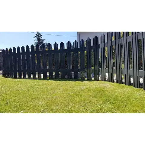Záhradný plôtik Mega antracit, 4,7 m