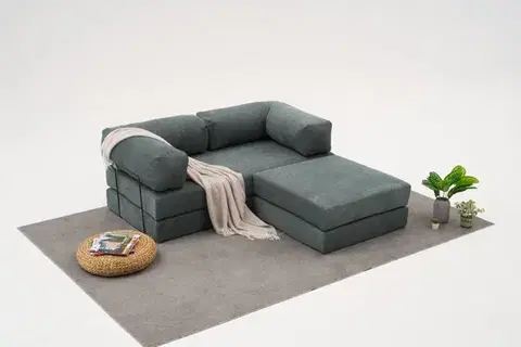 Rohová sedacia súprava / Rohová pohovka Comfort Mini - Green