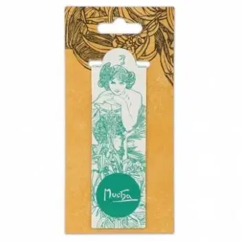 Magnetická záložka Alfons Mucha – Emerald, Fresh Collection - Alfons Mucha