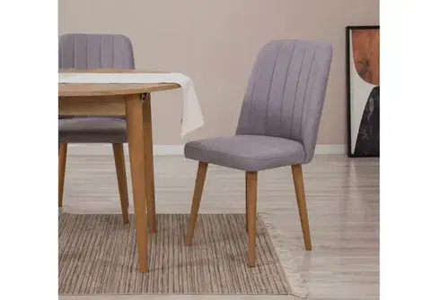 Jedálenský set s rozkladacím stolom a stoličkami (3 kusy) Vina 0701 - Atlantic Pine, Grey