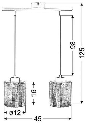 Závesná lampa COX Candellux
