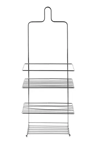 Kúpeľňová polička CARL SILVER 18,5x47,5 cm strieborná