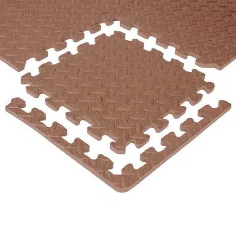 Puzzle podložka inSPORTline Famkin (12 dielov, 18 okrajov) Farba mocha mousse