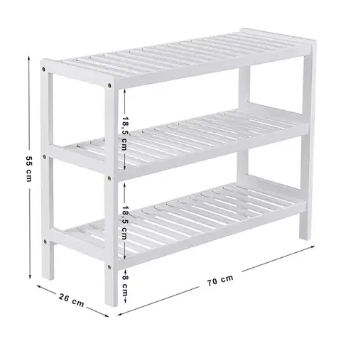 Praktický regál SKU Logan biely