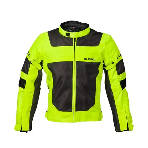 Pánska letná moto bunda W-TEC Fonteller Farba Yellow-Grey, Veľkosť XL rozšírená