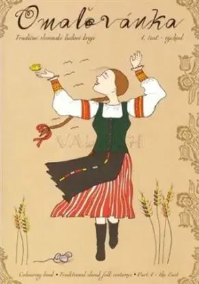 Omaľovánka 1: Tradičné slovenské ľudové kroje - východ - Michaela