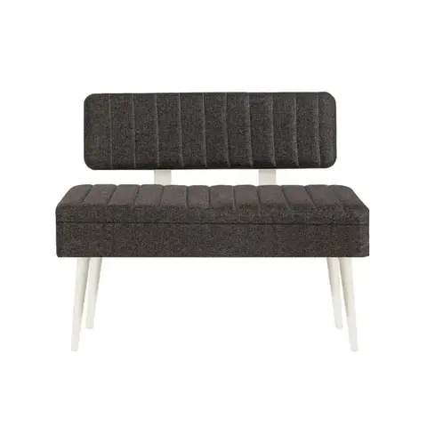 Jedálenský set s rozkladacím stolom a stoličkami (5 kusov) Vina 1053 - 4 - Anthracite, White