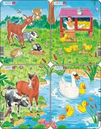 Puzzle Zvieratá na lúke - Srnka M1 puzzle