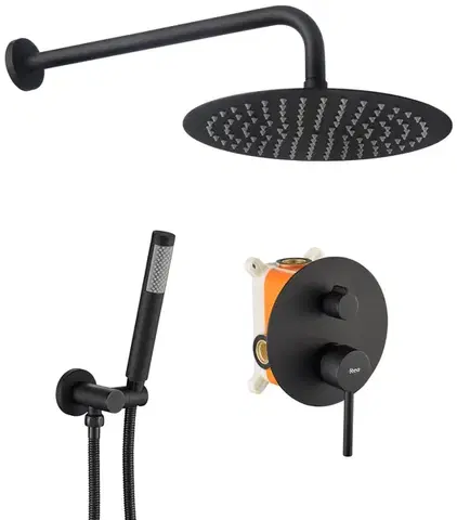 Sprchový set podomietkový Rea Lungo čierny