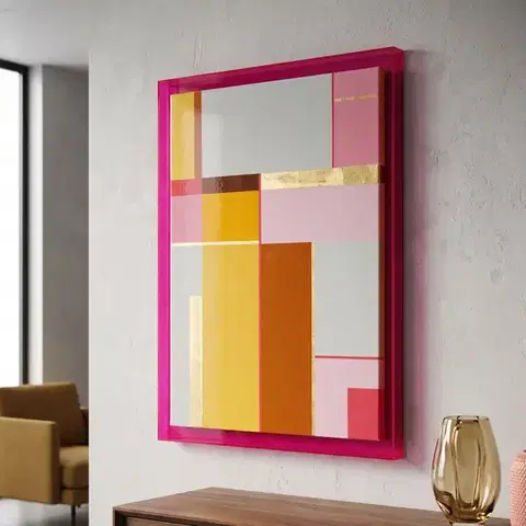 Obraz Lacquered 60x80 cm ružový