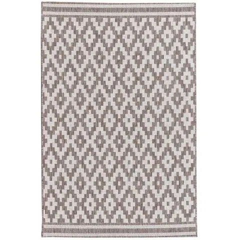 Dekoria Koberec Modern Rhombs mink/wool 160 x 230 cm, 160 x 230 cm
