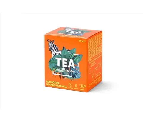 TEA by Tchibo čaj Rooibos s príchuťou pomaranča a karamelu - 8 x 20