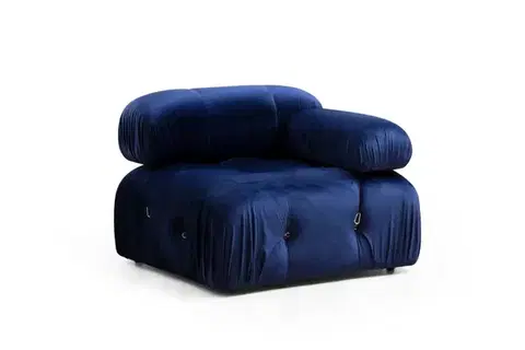 Kreslo / Jednomiestna pohovka Bubble 1R - Velvet Blue