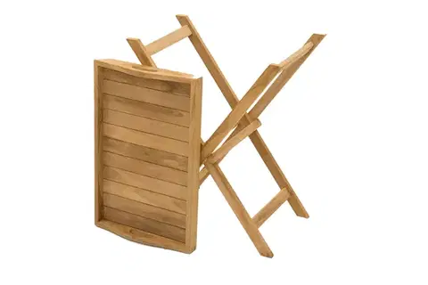 DEOKORK Záhradný odkládací stolík GAUDI (teak)