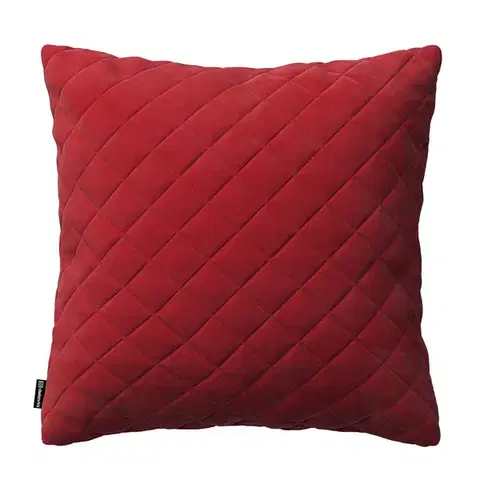 Dekoria Obliečka Kinga pikovaná 43 x 43 cm, Rød, 43 x 43 cm, Velvet, 704-15