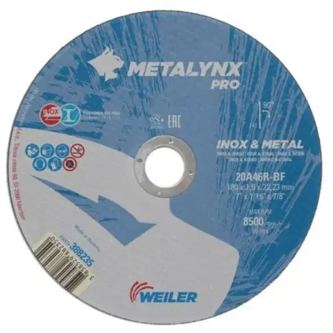 Kinekus Kotúč rezný oceľ,nerez 180x1,6x22,2mm FLEX METALYNX Pro