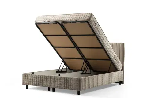 Rám manželskej postele s čelom Safir 150 x 200 - Brown