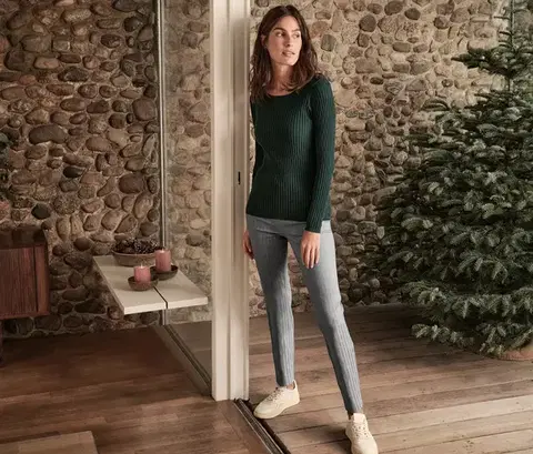 Elastické nohavice s potlačou