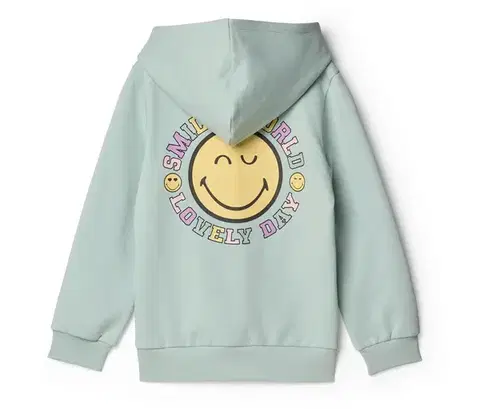 Detská mikina s kapucňou SMILEYWORLD® s počesanou vnútornou stranou
