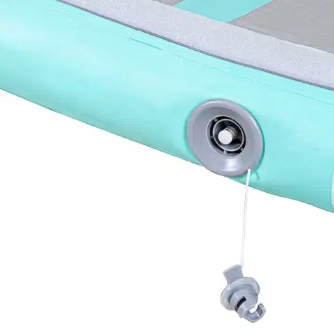 Airtrack inSPORTline Airstunt 300x100x10 cm bielo-modrý s elektrickou pumpou