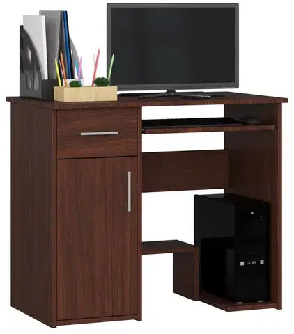 Voľne stojaci písací stôl Jay 90 cm wenge