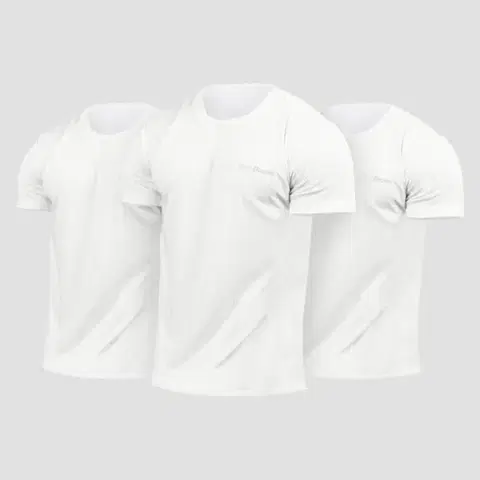 GymBeam Tričko TRN 3Pack White  L - 3pack